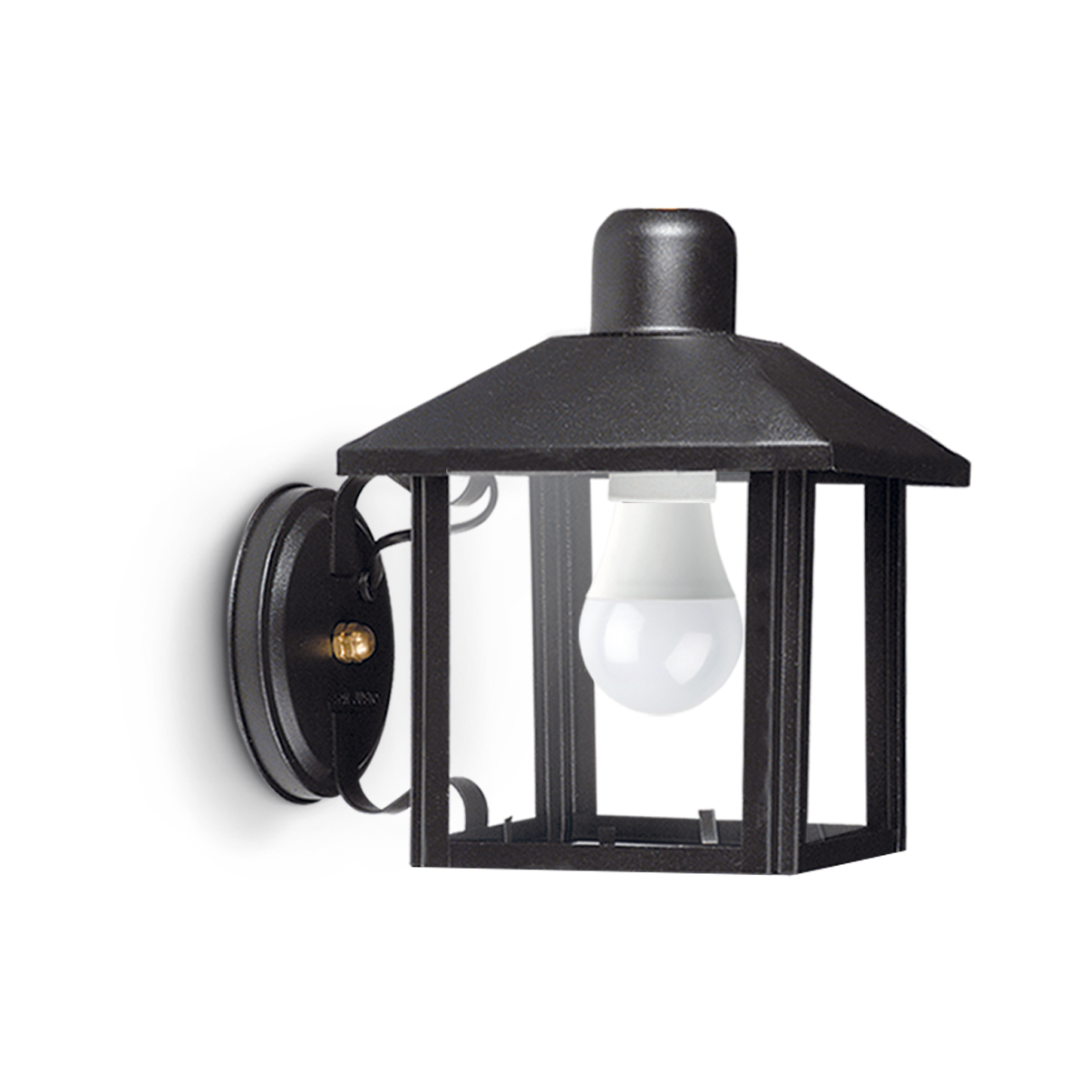 SAN JUSTO Farol recto - Base con cruceta Negro 5520-02